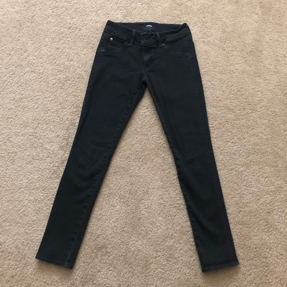 Hudson Black “Collin Skinny” jeans- size 28